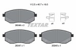 TEXTAR Piduriklotsi komplekt, ketaspidur Q+ 2654601