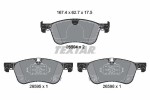 TEXTAR Piduriklotsi komplekt,  ketaspidur 2659401