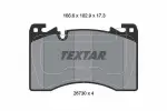 TEXTAR Комплект тормозных колодок,  дисковый тормоз 2673001
