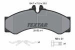 TEXTAR Piduriklotsi komplekt,  ketaspidur 2915301