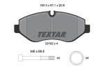 TEXTAR Piduriklotsi komplekt,  ketaspidur Q+ 2919209