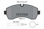 TEXTAR Piduriklotsi komplekt,  ketaspidur Q+ 2920006