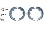 TEXTAR Piduriklotside komplekt, seisupidur 91080500