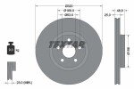 TEXTAR Тормозной диск PRO 92326103