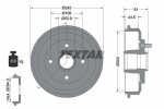TEXTAR Тормозной барабан 94026700