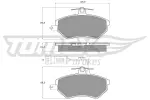 TOMEX Brakes Piduriklotsi komplekt,  ketaspidur TX 10-111