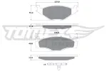 TOMEX Brakes Piduriklotsi komplekt,  ketaspidur TX 10-141