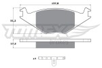 TOMEX Brakes Piduriklotsi komplekt,  ketaspidur TX 10-15