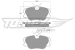 TOMEX Brakes Piduriklotsi komplekt,  ketaspidur TX 10-211