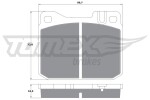 TOMEX Brakes Piduriklotsi komplekt,  ketaspidur TX 10-224
