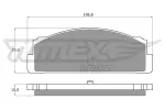 TOMEX Brakes Piduriklotsi komplekt,  ketaspidur TX 10-24