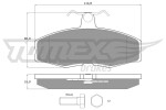TOMEX Brakes Piduriklotsi komplekt,  ketaspidur TX 10-272