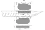 TOMEX Brakes Piduriklotsi komplekt,  ketaspidur TX 10-34