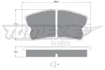TOMEX Brakes Piduriklotsi komplekt,  ketaspidur TX 10-434