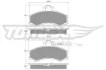 TOMEX Brakes Piduriklotsi komplekt,  ketaspidur TX 10-46