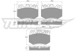 TOMEX Brakes Piduriklotsi komplekt,  ketaspidur TX 10-55