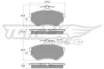 TOMEX Brakes Piduriklotsi komplekt,  ketaspidur TX 10-631