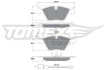 TOMEX Brakes  Piduriklotsi komplekt,ketaspidur TX 10-691