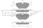 TOMEX Brakes Piduriklotsi komplekt,  ketaspidur TX 10-701