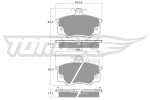 TOMEX Brakes Piduriklotsi komplekt,  ketaspidur TX 10-73