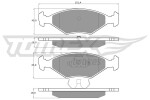 TOMEX Brakes Piduriklotsi komplekt,  ketaspidur TX 10-79