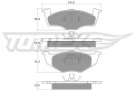 TOMEX Brakes Piduriklotsi komplekt,  ketaspidur TX 10-86