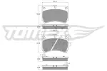TOMEX Brakes Piduriklotsi komplekt,  ketaspidur TX 10-91