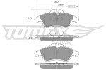 TOMEX Brakes Piduriklotsi komplekt,  ketaspidur TX 10-931