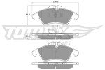 TOMEX Brakes Piduriklotsi komplekt,  ketaspidur TX 10-93
