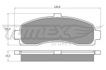 TOMEX Brakes Piduriklotsi komplekt,  ketaspidur TX 11-10