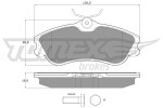 TOMEX Brakes Piduriklotsi komplekt,  ketaspidur TX 11-121