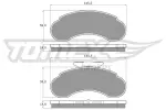 TOMEX Brakes Piduriklotsi komplekt,  ketaspidur TX 11-14