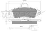 TOMEX Brakes Piduriklotsi komplekt,  ketaspidur TX 11-201