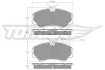 TOMEX Brakes  Piduriklotsi komplekt,ketaspidur TX 11-24