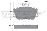 TOMEX Brakes Piduriklotsi komplekt,  ketaspidur TX 11-46