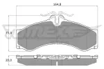 TOMEX Brakes Piduriklotsi komplekt,  ketaspidur TX 11-48