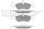 TOMEX Brakes Piduriklotsi komplekt,  ketaspidur TX 11-49