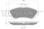 TOMEX Brakes Piduriklotsi komplekt,  ketaspidur TX 11-52