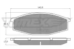 TOMEX Brakes Piduriklotsi komplekt,  ketaspidur TX 11-56