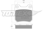 TOMEX Brakes Piduriklotsi komplekt,  ketaspidur TX 11-60