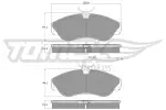 TOMEX Brakes Piduriklotsi komplekt,  ketaspidur TX 11-73