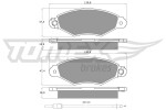 TOMEX Brakes Piduriklotsi komplekt,  ketaspidur TX 11-751