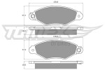 TOMEX Brakes Piduriklotsi komplekt,  ketaspidur TX 11-75