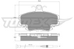 TOMEX Brakes Piduriklotsi komplekt,  ketaspidur TX 11-78