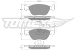 TOMEX Brakes Piduriklotsi komplekt,  ketaspidur TX 11-84