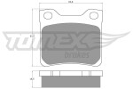 TOMEX Brakes Piduriklotsi komplekt,  ketaspidur TX 11-94