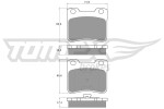 TOMEX Brakes Piduriklotsi komplekt,  ketaspidur TX 11-96