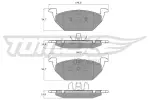 TOMEX Brakes Piduriklotsi komplekt,  ketaspidur TX 12-10