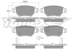 TOMEX Brakes Piduriklotsi komplekt,  ketaspidur TX 12-14