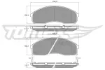TOMEX Brakes Piduriklotsi komplekt,  ketaspidur TX 12-42